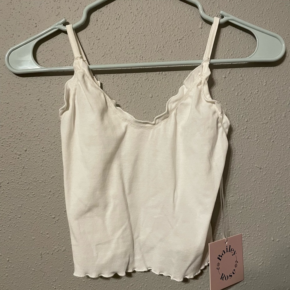 White Cami Crop Top